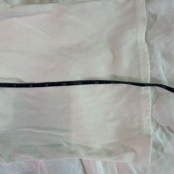 Skims White Cropped Ribbed Tank - Picture 8 of 8